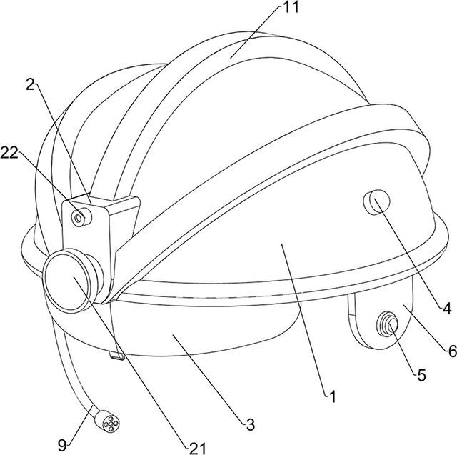 用于矿井作业的多功能安全帽