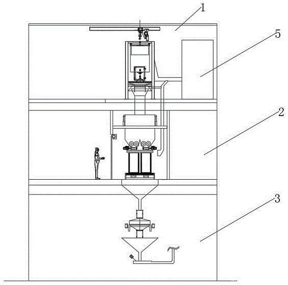 电池石墨负极材料生产用坩埚装粉振实装置