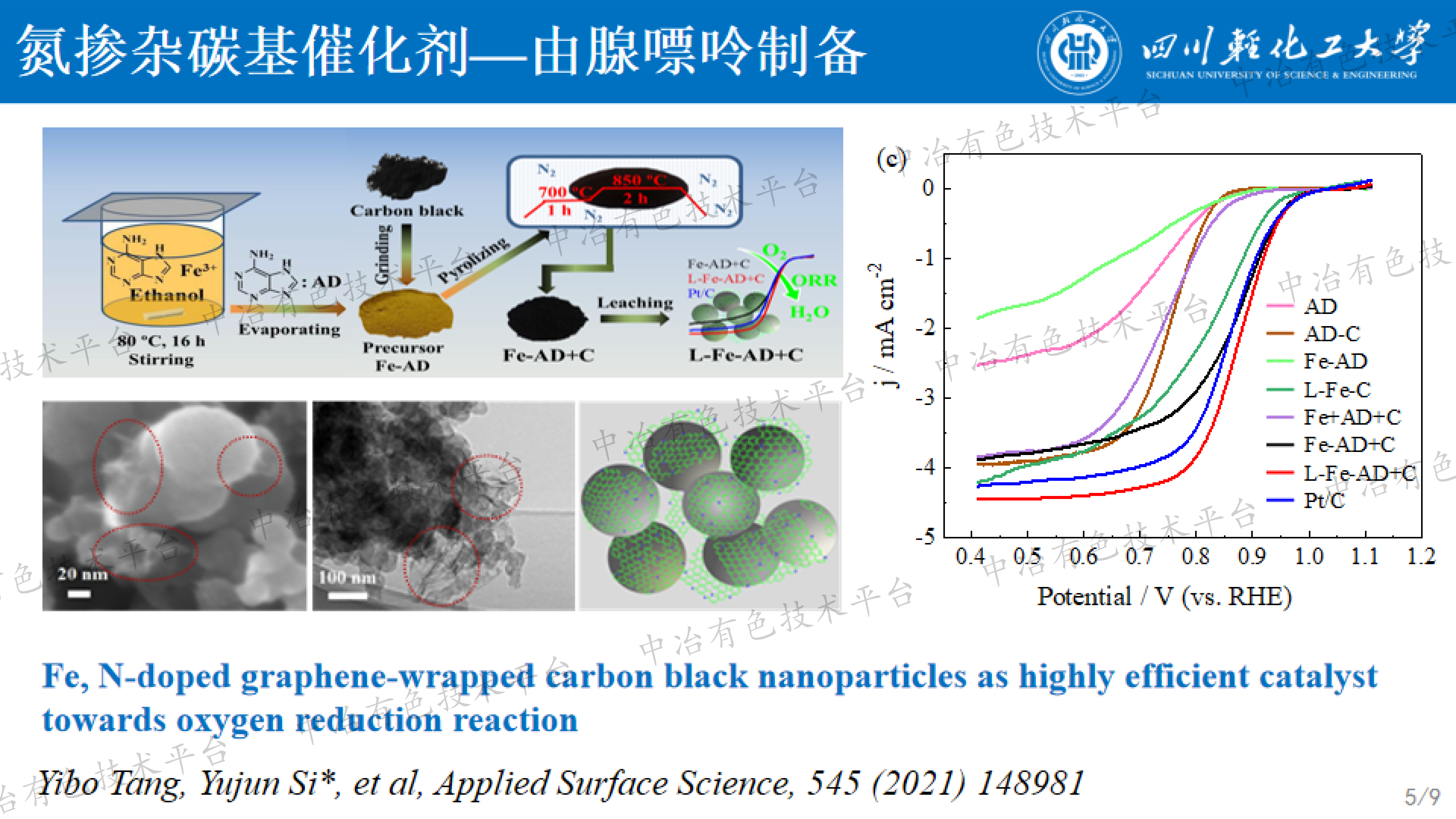 气相沉积法构筑氮掺杂碳基氧还原反应催化剂
